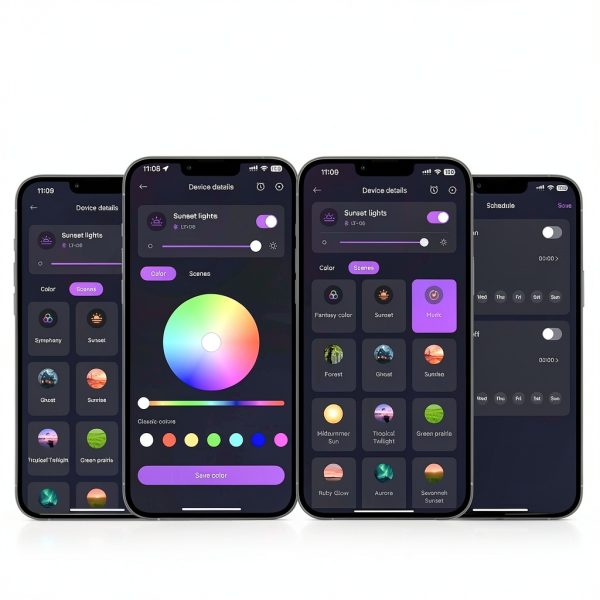 Sunset Lamp Projector APP Control Multicolor LED Lights-1