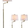 SAFAVIEH Gold Modern Floor Table Lamp Set LED Energy-0