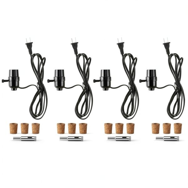 Fabbay Bottle Lamp Kit DIY Vintage Glass 3 Way LED-2