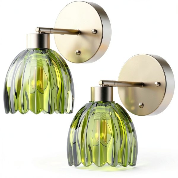 Mokoqi Cordless Wall Sconces Dimmable Touch Control Set of 2-0