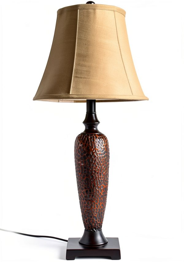 Elegant Designs Lamp Set Hammered Bronze Traditional Style-4