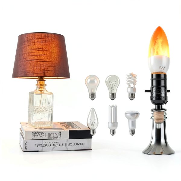 Lpraer DIY Wine Bottle Lamp Kit Retro LED Flame Bulbs-2
