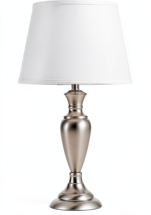 Catalina Lighting Brushed Nickel Lamp Set 3 Piece Indoor-6