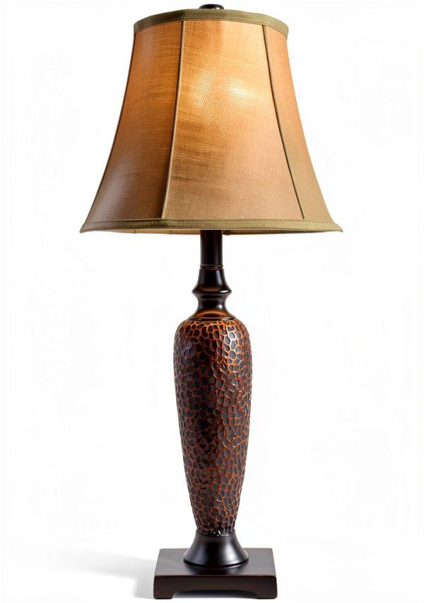 Elegant Designs Lamp Set Hammered Bronze Traditional Style-5