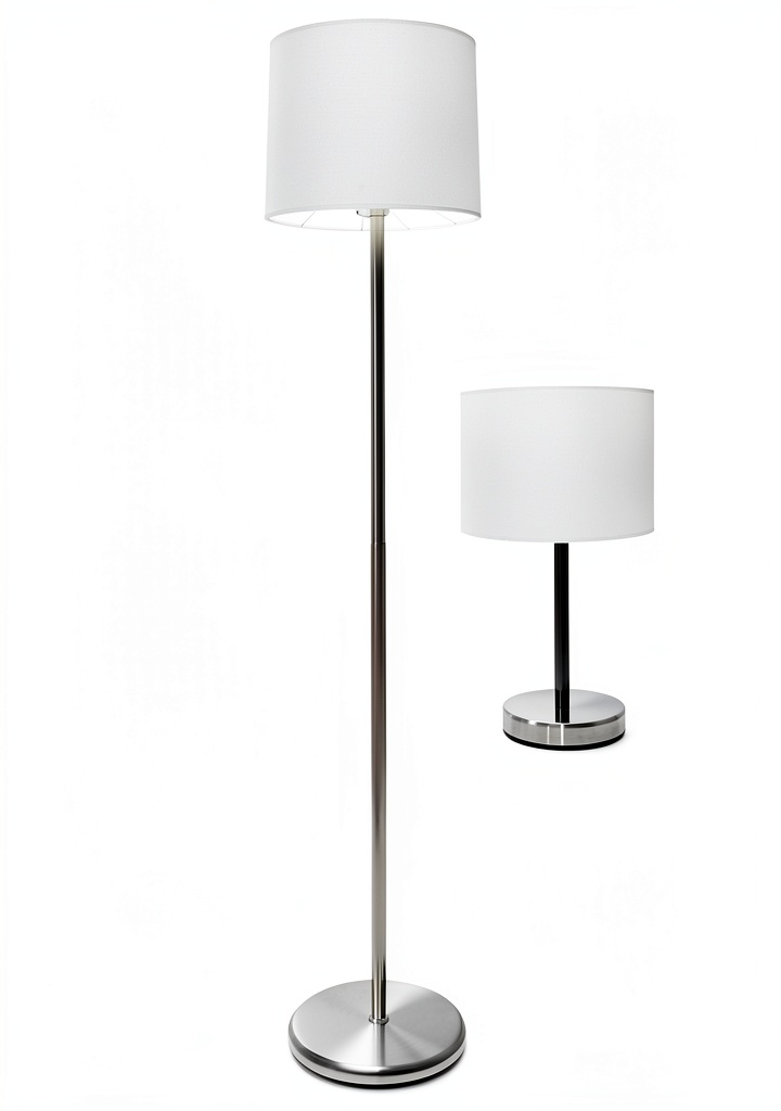 Ledu lamp set illuminating a modern living room