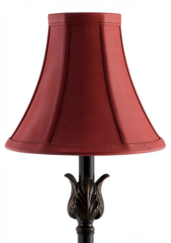 Catalina Lighting Modern Floor Lamp Bronze Burgundy Fabric-6