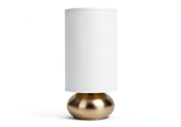Catalina Lighting Antique Brass Touch Table Lamps Set-8