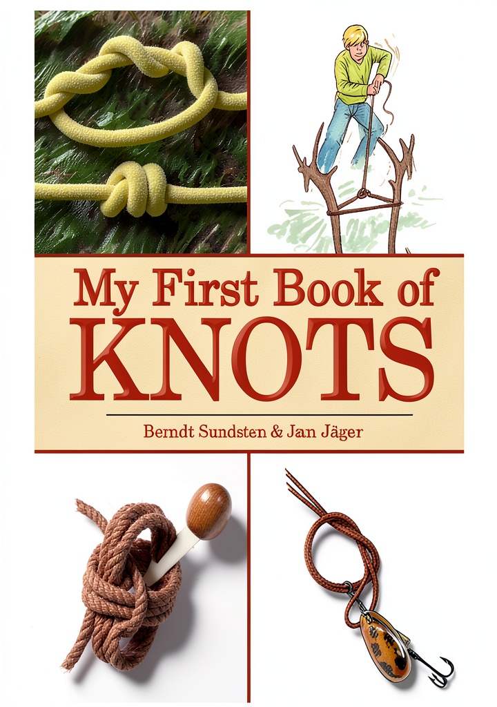 Children practicing knots from the Skyhorse book in a classroom setting