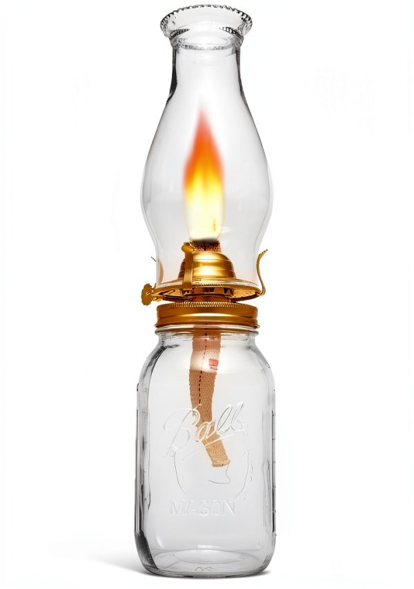 Creative Hobbies Mason Jar Lamp Burner Long Wick Threaded-4
