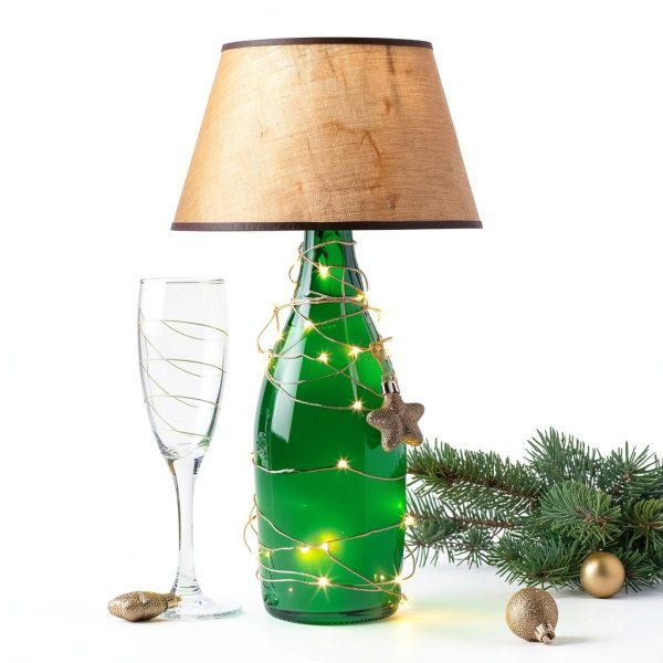 Fabbay Bottle Lamp Kit DIY Vintage Glass 3 Way LED-5