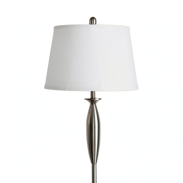 Aosom Modern Linen Lamp Set Steel Base Reading Lights-7