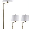 SAFAVIEH Gold Modern Floor Table Lamp Set LED Energy-1