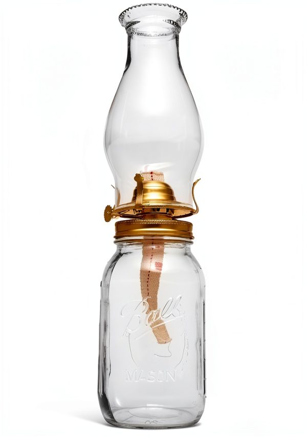 Creative Hobbies Mason Jar Lamp Burner Long Wick Threaded-3