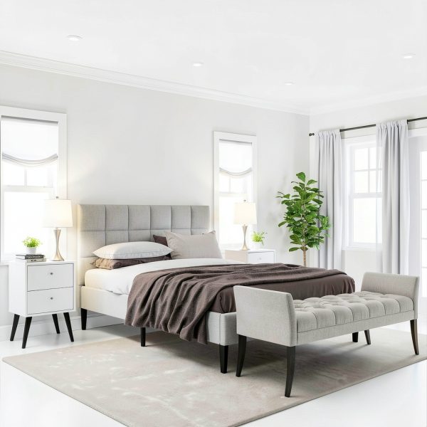 Lavish Home Silver Table Lamps Set of 2 LED Bedroom-3