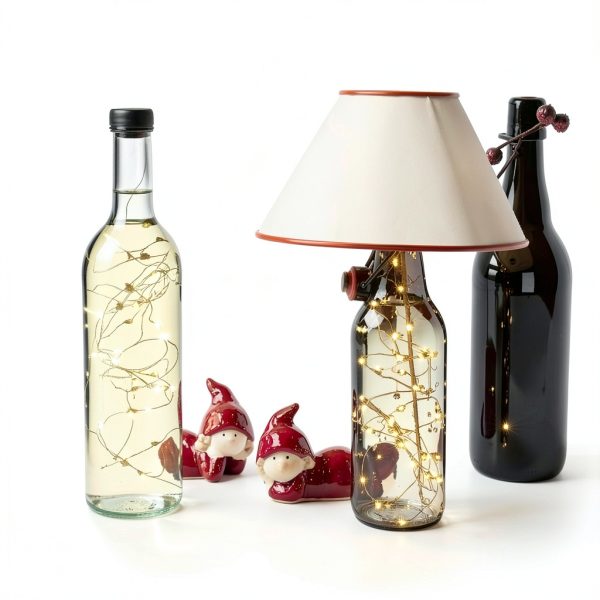 Fabbay Bottle Lamp Kit DIY Vintage Glass 3 Way LED-3