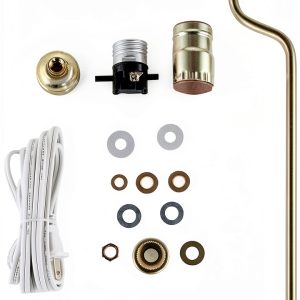 Aspen Creative Make A Lamp Kit Brass Metal DIY Bottle Lamp-0