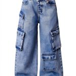 KidsStyle Toddler Girls Baggy Denim Jeans-0