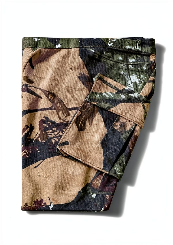 Toddler Girls Camouflage Cargo Pants KidStyle Army Green Size 7 Years-4