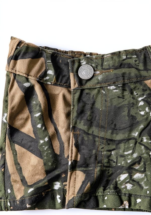 Toddler Girls Camouflage Cargo Pants KidStyle Army Green Size 7 Years-2