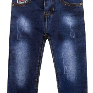 KidStyle Girls Ripped Denim Jeans Stone Wash BlackBlue 2-3T-4-5T-0