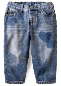 Girls Denim Jeans Peak Wash Hearts by The Children’s Place Fit 3T-5T-0