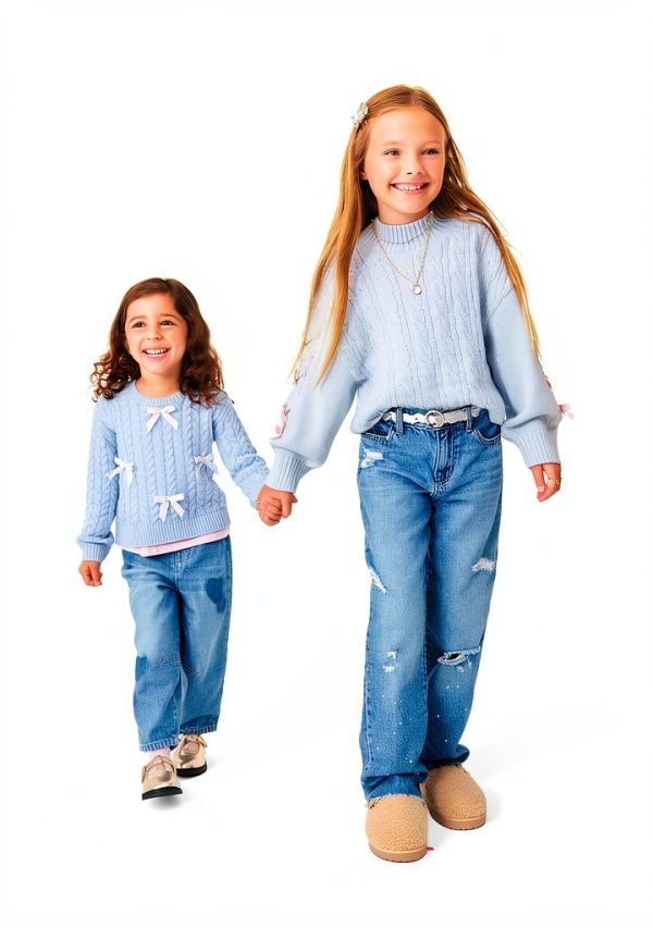 Girls Denim Jeans Peak Wash Hearts by The Children’s Place Fit 3T-5T-4