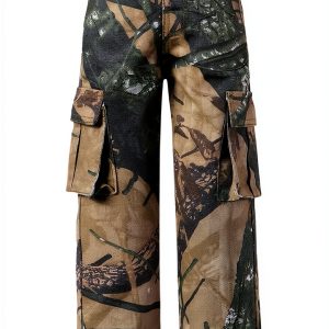 Toddler Girls Camouflage Cargo Pants KidStyle Army Green Size 7 Years-0