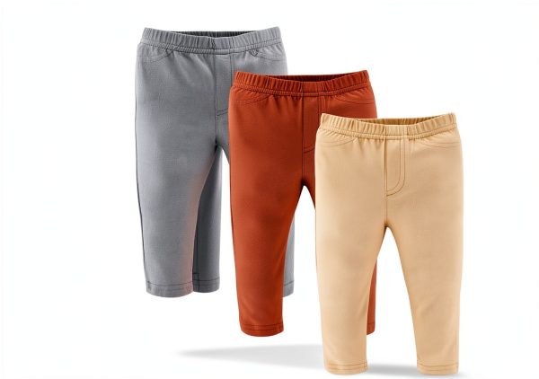 PeanutShell Baby Jeggings 4‑Pack Unisex Leggings Multi‑Color-3