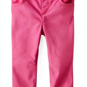 Girls Straight Jeans French Rose The Children Place Slim Fit Cotton-0
