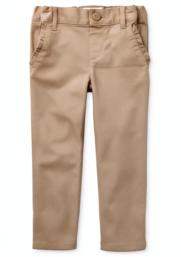 The Childrens Place Girls Slim Uniform Pant Jeans Sandy 3T US-0