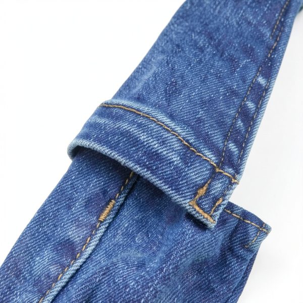 KIDSCOOL SPACE Baby Girls Wide-Leg Cargo Jeans,Toddler Boy Elastic Waist with D-Ring Loops Stretch Denim Pants-4
