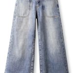 KIDSCOOL SPACE Girls Jeans, 12M-14T Wide-Leg Palazzo Denim Pants-0