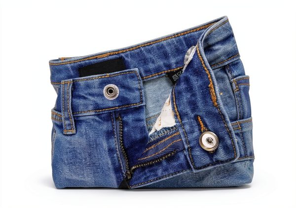 Kidscool Space Girls Wide-Leg Jeans with Heart Leather Tag in Blue-2