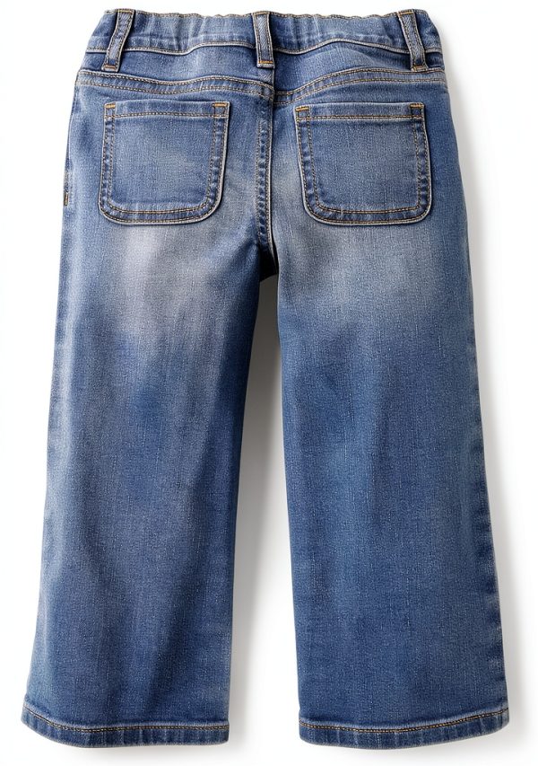 The Children's Place Baby Girls Wide Leg Jeans - Marla Wash Fit-2