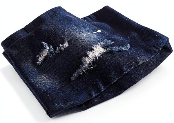KIDSCOOL SPACE Baby Girl Boy Jeans Elastic Waist Ripped Denim Pants-4