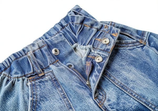 Kidscool Space Baby Girls Jeans Elastic Waist D‑Ring Wide‑Leg Denim-4