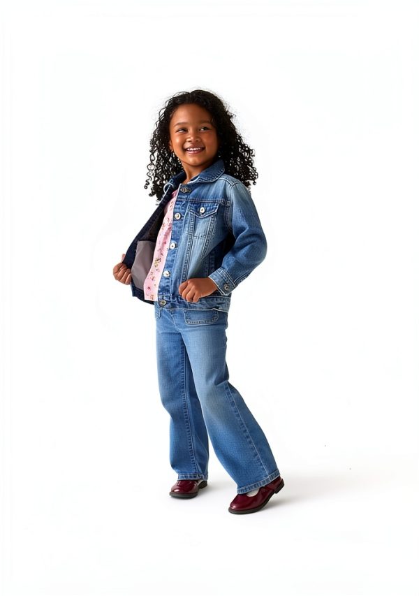 The Children's Place Baby Girls Wide Leg Jeans - Marla Wash Fit-3