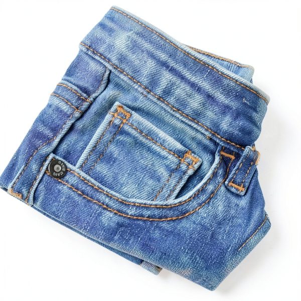 KIDSCOOL SPACE Baby Little Girls Flared Jeans, 12M-5T Raw Edge Hem Stretchy Denim Pants-3
